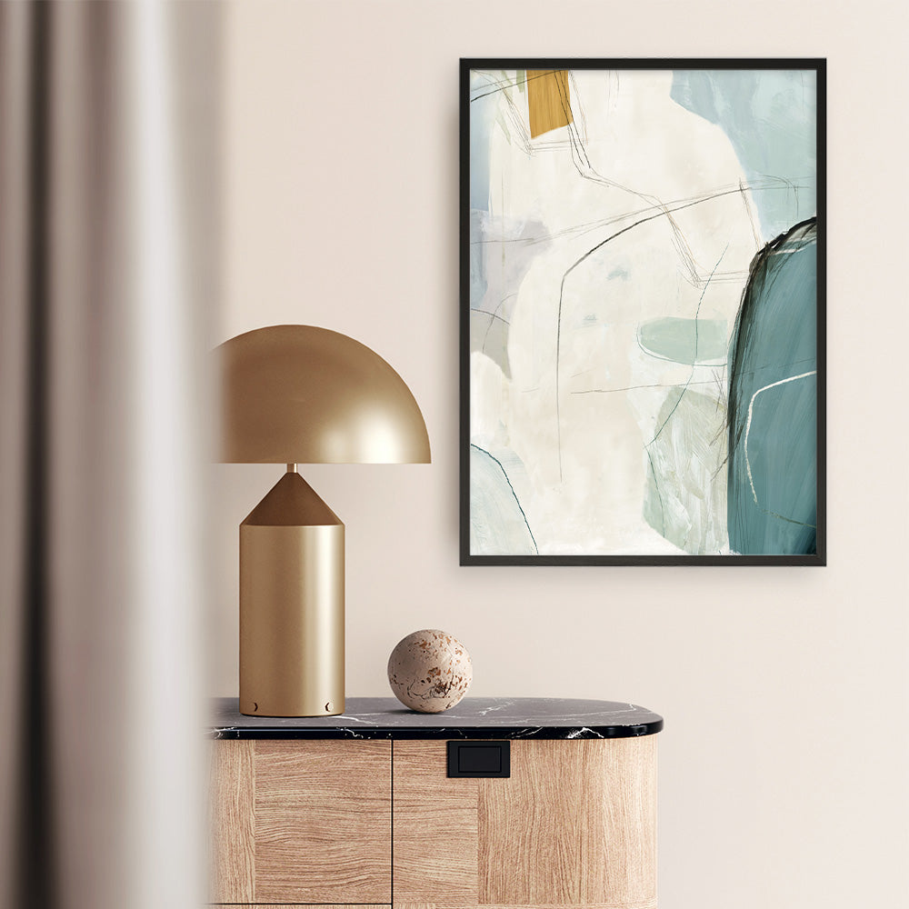 Shop Merging II Art Print a painted abstract themed wall art print from The Print Emporium wall artwork collection - Buy Australian made fine art painting style poster and framed prints for the home and your interior decor room, TPE-PC-PI574-AP