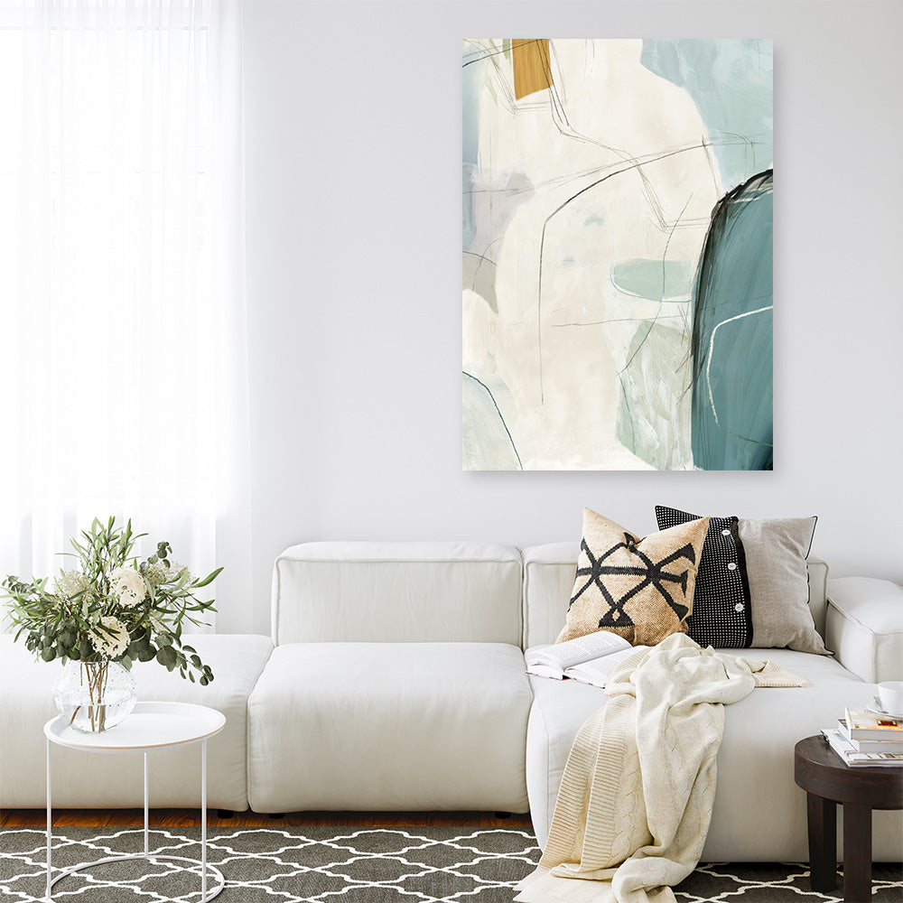 Shop Merging II Canvas Print a painted abstract themed framed canvas wall art print from The Print Emporium artwork collection - Buy Australian made fine art painting style stretched canvas prints for the home and your interior decor space, TPE-PC-PI574-CA-35X46-NF