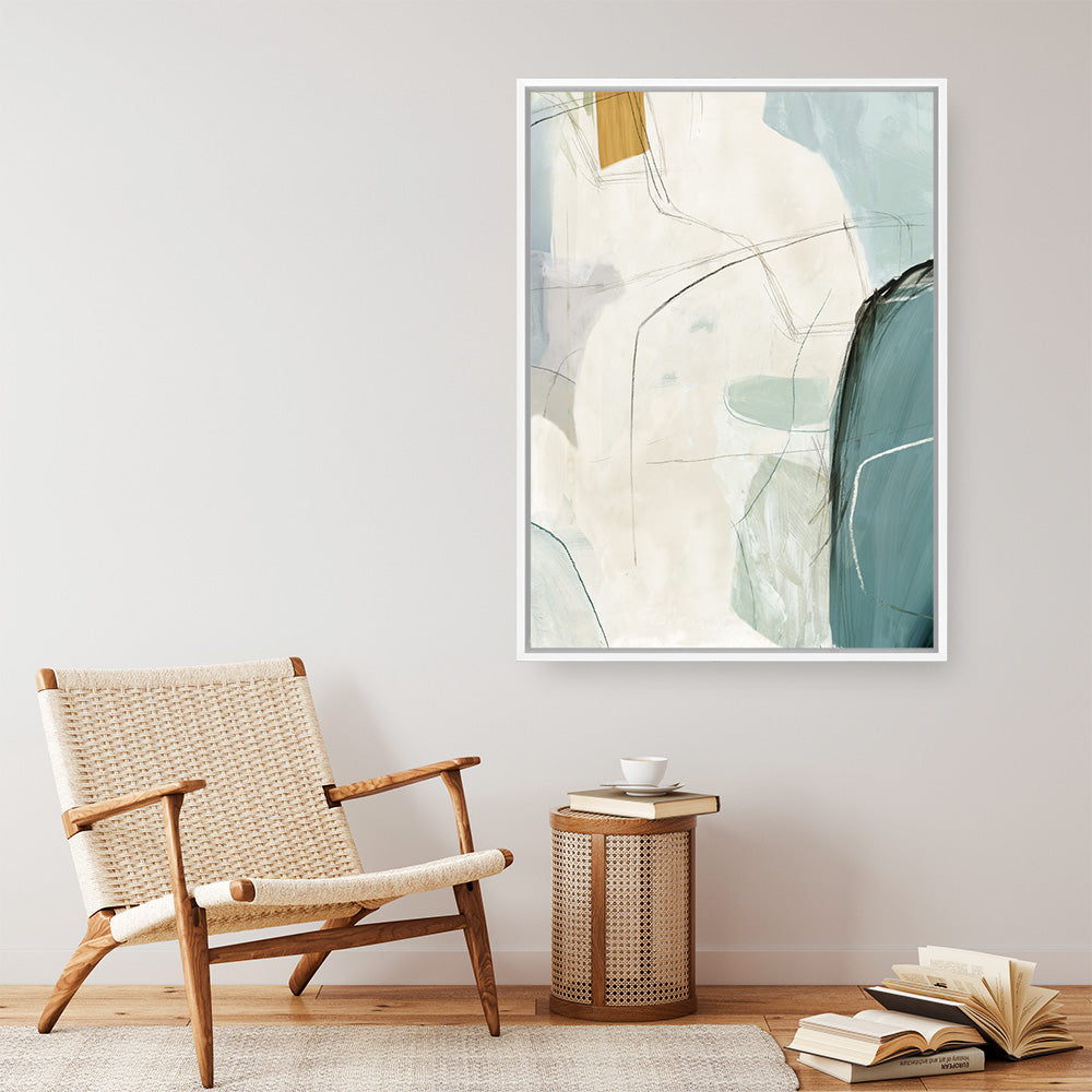Shop Merging II Canvas Print a painted abstract themed framed canvas wall art print from The Print Emporium artwork collection - Buy Australian made fine art painting style stretched canvas prints for the home and your interior decor space, TPE-PC-PI574-CA-35X46-NF