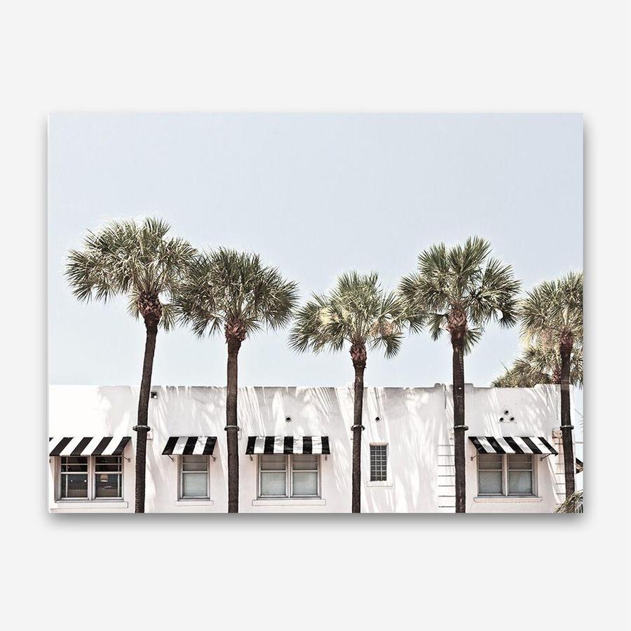 Shop Miami I Photo Canvas Print a coastal themed photography framed stretched canvas print from The Print Emporium wall artwork collection - Buy Australian made prints for the home and your interior decor space, TPE-453-CA-35X46-NF