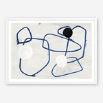 Shop Midblue I Art Print a painted abstract themed wall art print from The Print Emporium wall artwork collection - Buy Australian made fine art painting style poster and framed prints for the home and your interior decor room, TPE-PC-PI442-AP