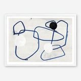 Shop Midblue I Art Print a painted abstract themed wall art print from The Print Emporium wall artwork collection - Buy Australian made fine art painting style poster and framed prints for the home and your interior decor room, TPE-PC-PI442-AP