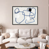 Shop Midblue I Art Print a painted abstract themed wall art print from The Print Emporium wall artwork collection - Buy Australian made fine art painting style poster and framed prints for the home and your interior decor room, TPE-PC-PI442-AP