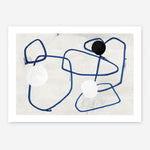 Shop Midblue I Art Print a painted abstract themed wall art print from The Print Emporium wall artwork collection - Buy Australian made fine art painting style poster and framed prints for the home and your interior decor room, TPE-PC-PI442-AP