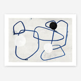 Shop Midblue I Art Print a painted abstract themed wall art print from The Print Emporium wall artwork collection - Buy Australian made fine art painting style poster and framed prints for the home and your interior decor room, TPE-PC-PI442-AP