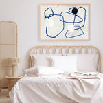 Shop Midblue I Art Print a painted abstract themed wall art print from The Print Emporium wall artwork collection - Buy Australian made fine art painting style poster and framed prints for the home and your interior decor room, TPE-PC-PI442-AP