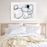 Shop Midblue I Art Print a painted abstract themed wall art print from The Print Emporium wall artwork collection - Buy Australian made fine art painting style poster and framed prints for the home and your interior decor room, TPE-PC-PI442-AP