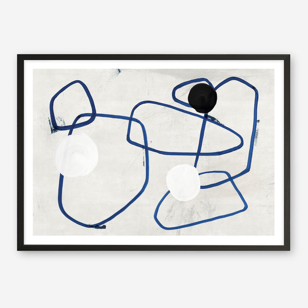 Shop Midblue I Art Print a painted abstract themed wall art print from The Print Emporium wall artwork collection - Buy Australian made fine art painting style poster and framed prints for the home and your interior decor room, TPE-PC-PI442-AP