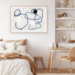 Shop Midblue I Art Print a painted abstract themed wall art print from The Print Emporium wall artwork collection - Buy Australian made fine art painting style poster and framed prints for the home and your interior decor room, TPE-PC-PI442-AP