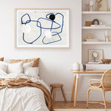 Shop Midblue I Art Print a painted abstract themed wall art print from The Print Emporium wall artwork collection - Buy Australian made fine art painting style poster and framed prints for the home and your interior decor room, TPE-PC-PI442-AP