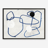 Shop Midblue I Art Print a painted abstract themed wall art print from The Print Emporium wall artwork collection - Buy Australian made fine art painting style poster and framed prints for the home and your interior decor room, TPE-PC-PI442-AP