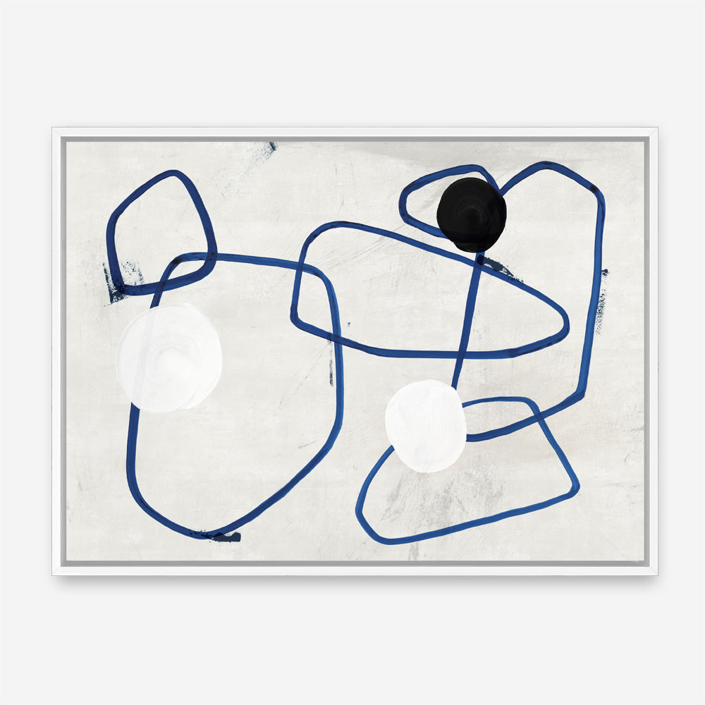 Shop Midblue I Canvas Print a painted abstract themed framed canvas wall art print from The Print Emporium artwork collection - Buy Australian made fine art painting style stretched canvas prints for the home and your interior decor space, TPE-PC-PI442-CA-35X46-NF