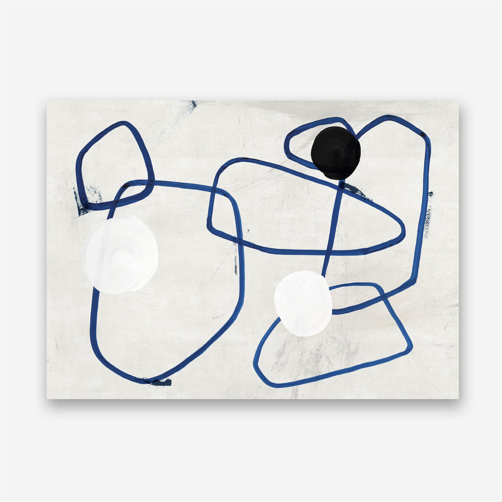 Shop Midblue I Canvas Print a painted abstract themed framed canvas wall art print from The Print Emporium artwork collection - Buy Australian made fine art painting style stretched canvas prints for the home and your interior decor space, TPE-PC-PI442-CA-35X46-NF