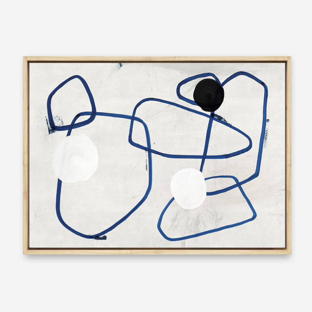 Shop Midblue I Canvas Print a painted abstract themed framed canvas wall art print from The Print Emporium artwork collection - Buy Australian made fine art painting style stretched canvas prints for the home and your interior decor space, TPE-PC-PI442-CA-35X46-NF