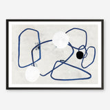 Shop Midblue II Art Print a painted abstract themed wall art print from The Print Emporium wall artwork collection - Buy Australian made fine art painting style poster and framed prints for the home and your interior decor room, TPE-PC-PI443-AP