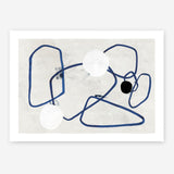 Shop Midblue II Art Print a painted abstract themed wall art print from The Print Emporium wall artwork collection - Buy Australian made fine art painting style poster and framed prints for the home and your interior decor room, TPE-PC-PI443-AP