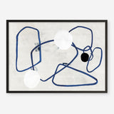 Shop Midblue II Art Print a painted abstract themed wall art print from The Print Emporium wall artwork collection - Buy Australian made fine art painting style poster and framed prints for the home and your interior decor room, TPE-PC-PI443-AP