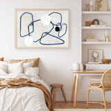 Shop Midblue II Art Print a painted abstract themed wall art print from The Print Emporium wall artwork collection - Buy Australian made fine art painting style poster and framed prints for the home and your interior decor room, TPE-PC-PI443-AP