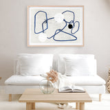 Shop Midblue II Art Print a painted abstract themed wall art print from The Print Emporium wall artwork collection - Buy Australian made fine art painting style poster and framed prints for the home and your interior decor room, TPE-PC-PI443-AP