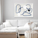 Shop Midblue II Art Print a painted abstract themed wall art print from The Print Emporium wall artwork collection - Buy Australian made fine art painting style poster and framed prints for the home and your interior decor room, TPE-PC-PI443-AP