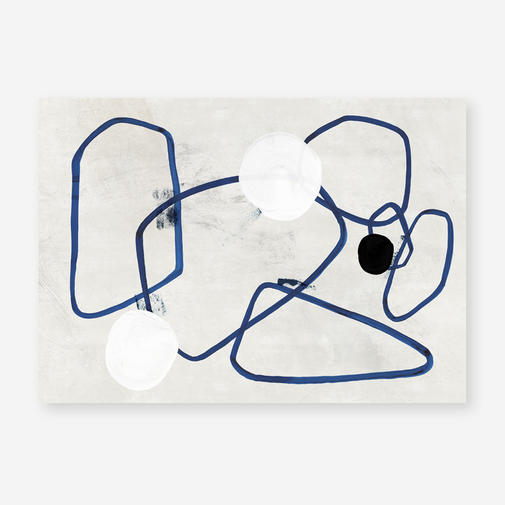 Shop Midblue II Art Print a painted abstract themed wall art print from The Print Emporium wall artwork collection - Buy Australian made fine art painting style poster and framed prints for the home and your interior decor room, TPE-PC-PI443-AP