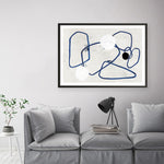 Shop Midblue II Art Print a painted abstract themed wall art print from The Print Emporium wall artwork collection - Buy Australian made fine art painting style poster and framed prints for the home and your interior decor room, TPE-PC-PI443-AP