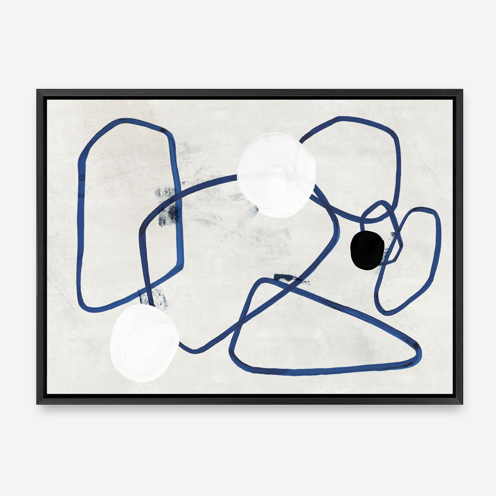 Shop Midblue II Canvas Print a painted abstract themed framed canvas wall art print from The Print Emporium artwork collection - Buy Australian made fine art painting style stretched canvas prints for the home and your interior decor space, TPE-PC-PI443-CA-35X46-NF