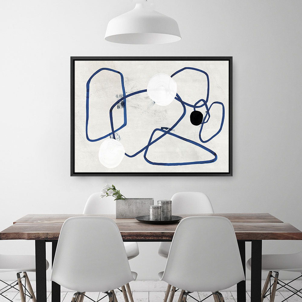 Shop Midblue II Canvas Print a painted abstract themed framed canvas wall art print from The Print Emporium artwork collection - Buy Australian made fine art painting style stretched canvas prints for the home and your interior decor space, TPE-PC-PI443-CA-35X46-NF