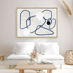 Shop Midblue II Canvas Print a painted abstract themed framed canvas wall art print from The Print Emporium artwork collection - Buy Australian made fine art painting style stretched canvas prints for the home and your interior decor space, TPE-PC-PI443-CA-35X46-NF