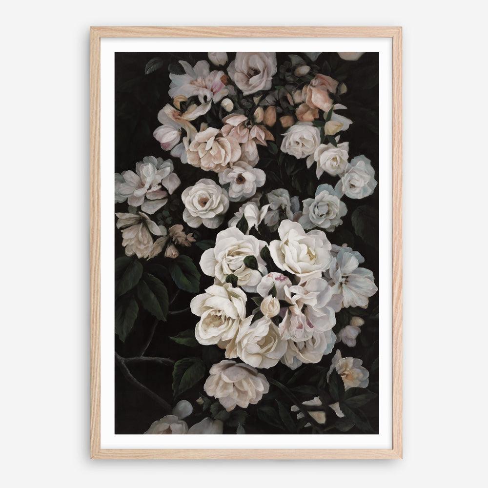 Shop Midnight Garden Art Print a floral themed painted wall art print from The Print Emporium wall artwork collection - Buy Australian made fine art painting style poster and framed prints for the home and your interior decor room, TPE-014-AP