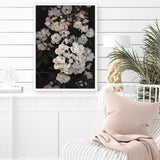 Shop Midnight Garden Art Print a floral themed painted wall art print from The Print Emporium wall artwork collection - Buy Australian made fine art painting style poster and framed prints for the home and your interior decor room, TPE-014-AP