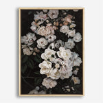 Shop Midnight Garden Canvas Print a floral themed painted framed canvas wall art print from The Print Emporium artwork collection - Buy Australian made fine art painting style stretched canvas prints for the home and your interior decor space, TPE-014-CA-35X46-NF