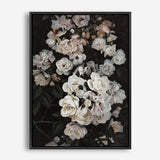 Shop Midnight Garden Canvas Print a floral themed painted framed canvas wall art print from The Print Emporium artwork collection - Buy Australian made fine art painting style stretched canvas prints for the home and your interior decor space, TPE-014-CA-35X46-NF