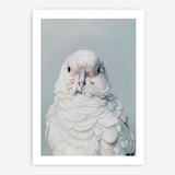 Shop Milly The Umbrella Cockatoo Art Print a painted bird themed wall art print from The Print Emporium wall artwork collection - Buy Australian made fine art painting style poster and framed prints for the home and your interior decor room, TPE-202-AP