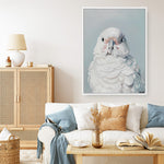 Shop Milly The Umbrella Cockatoo Canvas Print a painted bird themed framed canvas wall art print from The Print Emporium artwork collection - Buy Australian made fine art painting style stretched canvas prints for the home and your interior decor space, TPE-202-CA-35X46-NF