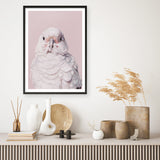 Shop Milly The Umbrella Cockatoo - Pink Art Print a painted bird themed wall art print from The Print Emporium wall artwork collection - Buy Australian made fine art painting style poster and framed prints for the home and your interior decor room, TPE-244-AP