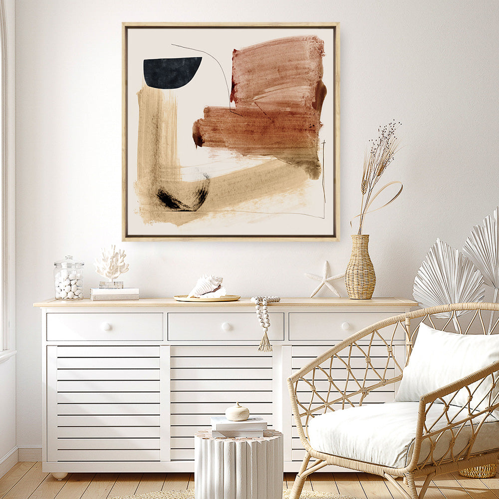 Shop Mind (Square) Canvas Print a painted abstract themed framed canvas wall art print from The Print Emporium artwork collection - Buy Australian made fine art painting style stretched canvas prints for the home and your interior decor space, TPE-DH-215-CA-40X40-NF