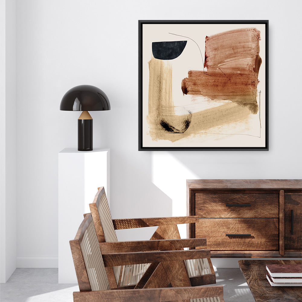 Shop Mind (Square) Canvas Print a painted abstract themed framed canvas wall art print from The Print Emporium artwork collection - Buy Australian made fine art painting style stretched canvas prints for the home and your interior decor space, TPE-DH-215-CA-40X40-NF