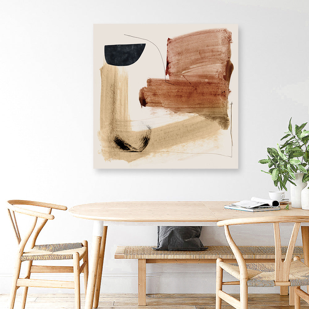 Shop Mind (Square) Canvas Print a painted abstract themed framed canvas wall art print from The Print Emporium artwork collection - Buy Australian made fine art painting style stretched canvas prints for the home and your interior decor space, TPE-DH-215-CA-40X40-NF