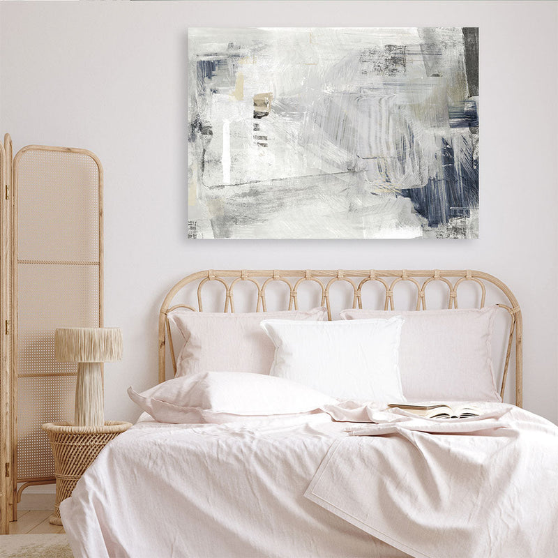 Shop Mingled Canvas Print a painted abstract themed framed canvas wall art print from The Print Emporium artwork collection - Buy Australian made fine art painting style stretched canvas prints for the home and your interior decor space, TPE-PC-EZ648-CA-35X46-NF
