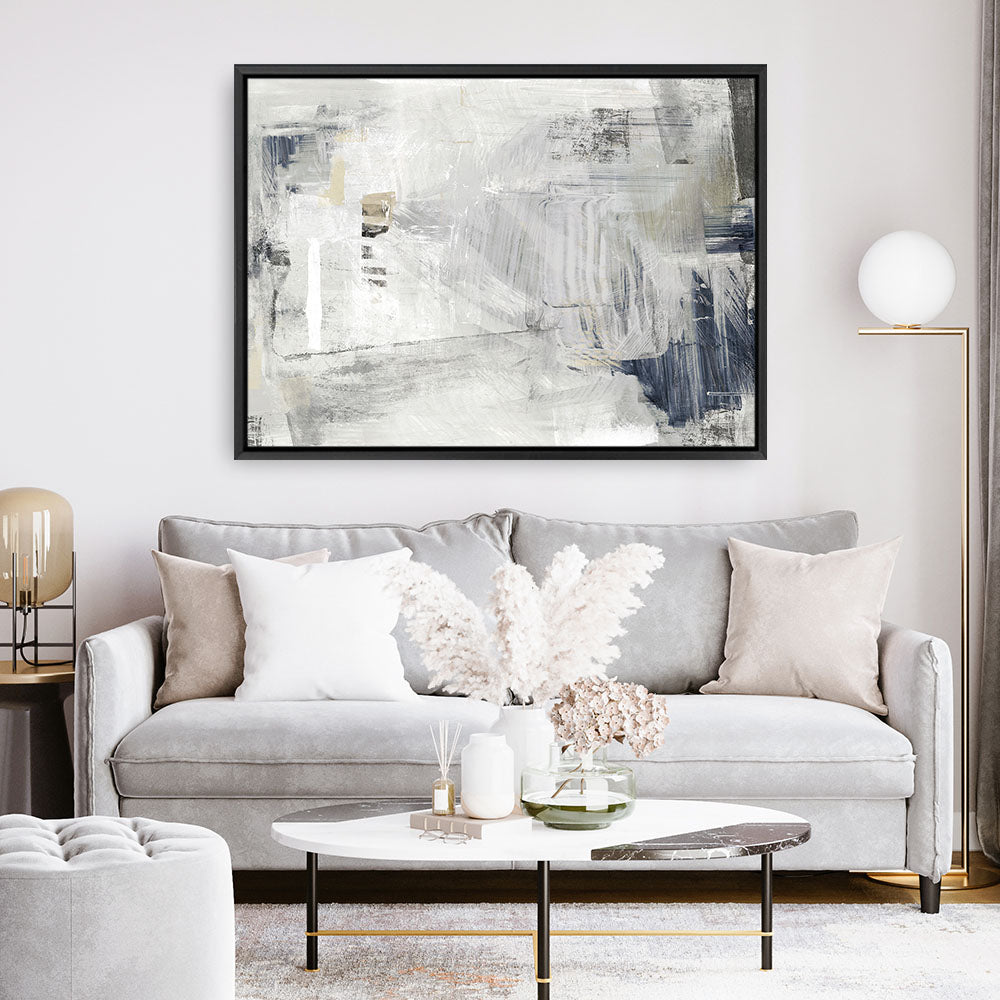 Shop Mingled Canvas Print a painted abstract themed framed canvas wall art print from The Print Emporium artwork collection - Buy Australian made fine art painting style stretched canvas prints for the home and your interior decor space, TPE-PC-EZ648-CA-35X46-NF