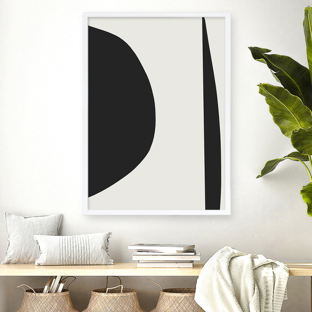 Shop Minimal Black 1 Art Print a painted abstract themed wall art print from The Print Emporium wall artwork collection - Buy Australian made fine art painting style poster and framed prints for the home and your interior decor room, TPE-DH-185-AP