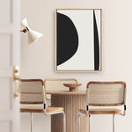 Shop Minimal Black 1 Canvas Print a painted abstract themed framed canvas wall art print from The Print Emporium artwork collection - Buy Australian made fine art painting style stretched canvas prints for the home and your interior decor space, TPE-DH-185-CA-35X46-NF