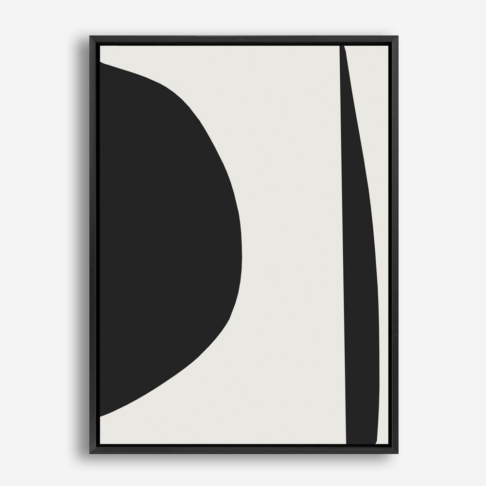 Shop Minimal Black 1 Canvas Print a painted abstract themed framed canvas wall art print from The Print Emporium artwork collection - Buy Australian made fine art painting style stretched canvas prints for the home and your interior decor space, TPE-DH-185-CA-35X46-NF
