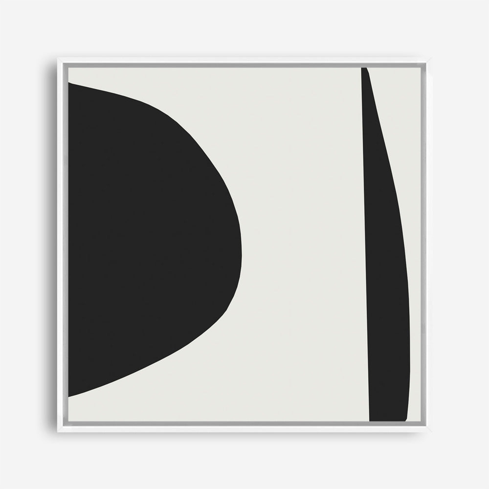 Shop Minimal Black 1 (Square) Canvas Print a painted abstract themed framed canvas wall art print from The Print Emporium artwork collection - Buy Australian made fine art painting style stretched canvas prints for the home and your interior decor space, TPE-DH-333-CA-40X40-NF