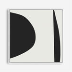 Shop Minimal Black 1 (Square) Canvas Print a painted abstract themed framed canvas wall art print from The Print Emporium artwork collection - Buy Australian made fine art painting style stretched canvas prints for the home and your interior decor space, TPE-DH-333-CA-40X40-NF