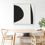 Shop Minimal Black 1 (Square) Canvas Print a painted abstract themed framed canvas wall art print from The Print Emporium artwork collection - Buy Australian made fine art painting style stretched canvas prints for the home and your interior decor space, TPE-DH-333-CA-40X40-NF