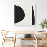 Shop Minimal Black 1 (Square) Canvas Print a painted abstract themed framed canvas wall art print from The Print Emporium artwork collection - Buy Australian made fine art painting style stretched canvas prints for the home and your interior decor space, TPE-DH-333-CA-40X40-NF