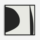 Shop Minimal Black 1 (Square) Canvas Print a painted abstract themed framed canvas wall art print from The Print Emporium artwork collection - Buy Australian made fine art painting style stretched canvas prints for the home and your interior decor space, TPE-DH-333-CA-40X40-NF