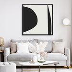 Shop Minimal Black 1 (Square) Canvas Print a painted abstract themed framed canvas wall art print from The Print Emporium artwork collection - Buy Australian made fine art painting style stretched canvas prints for the home and your interior decor space, TPE-DH-333-CA-40X40-NF
